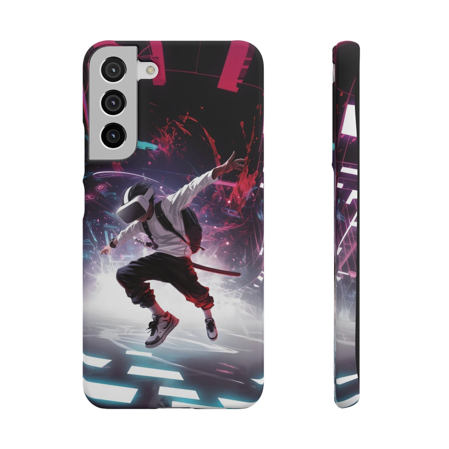Gamer VR Anime Art Samsung Galaxy Phone Case S22 S21 S20 S20+ S10 S10E Plus Ultra FE Japanese Kawaii Inspired Unique Design Gift
