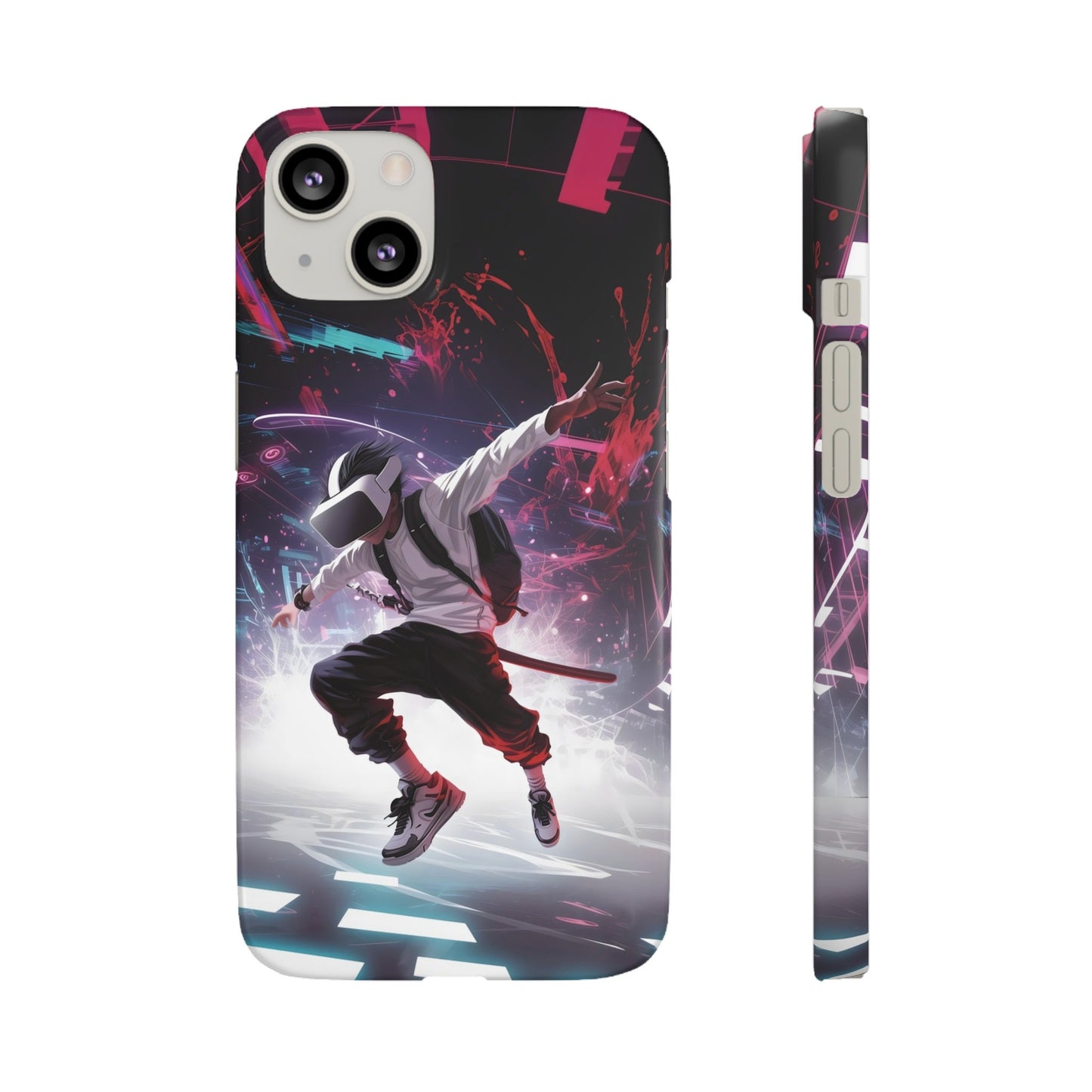 Gamer VR Anime Art Apple iPhone Phone Case 14 13 12 11 X XR XS 8 7 Pro Plus Max Mini Japanese Kawaii Inspired Unique Design Gift