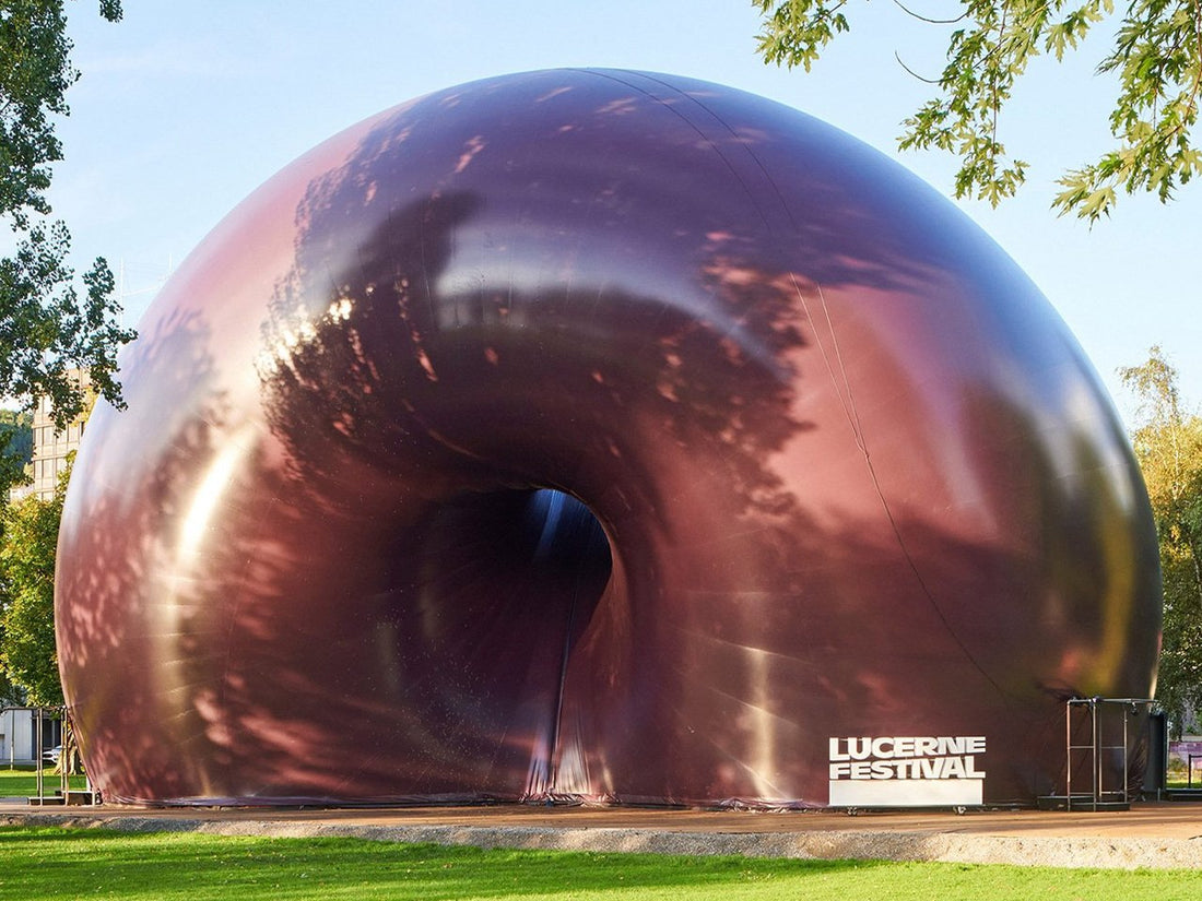 Japan's Giant Purple Donut: An Inflatable Concert Hall