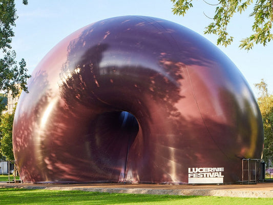 Japan's Giant Purple Donut: An Inflatable Concert Hall