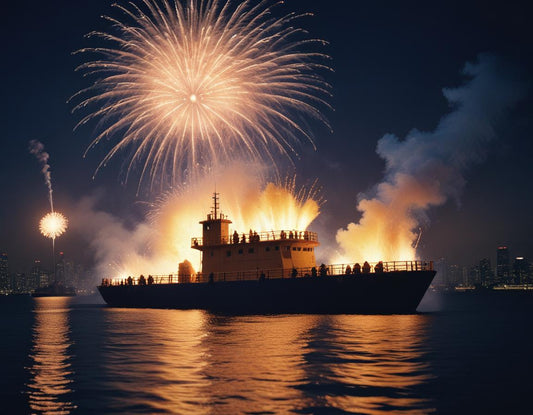 Fiery Finale: Yokohama Fireworks Blaze