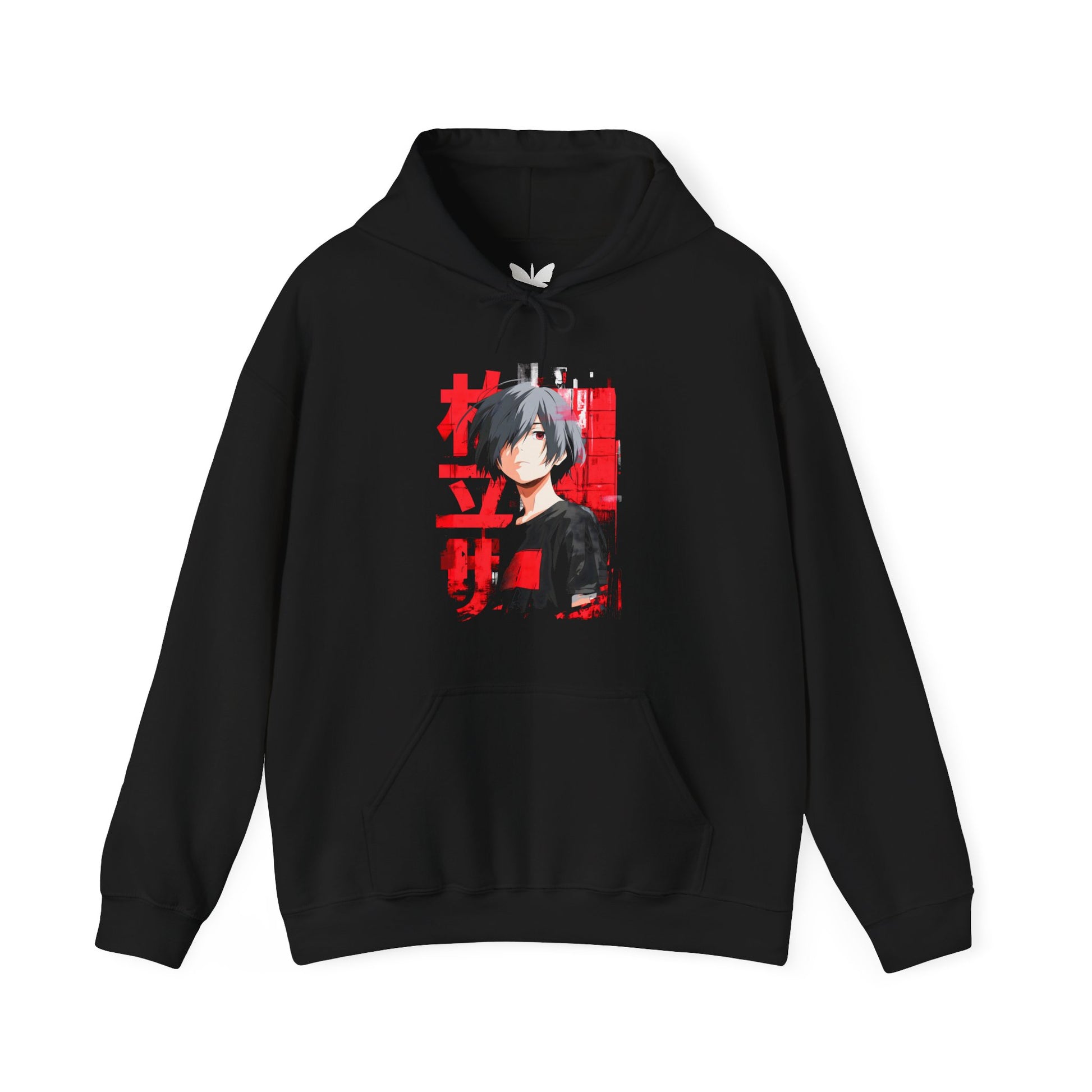 Anime Hoodie for Teens, Japanese Streetwear Hoodie Front Print